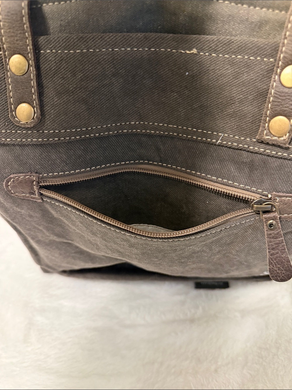 Myra Bag Chateau Petit Village Canvas Tote - Picture 7 of 13